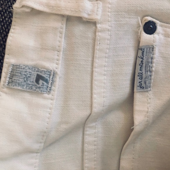 White, low rise 7 For All Mankind ankle jeans sz28 - Picture 4 of 4